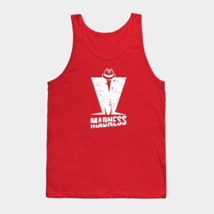 Madness - Retro White Tank Top